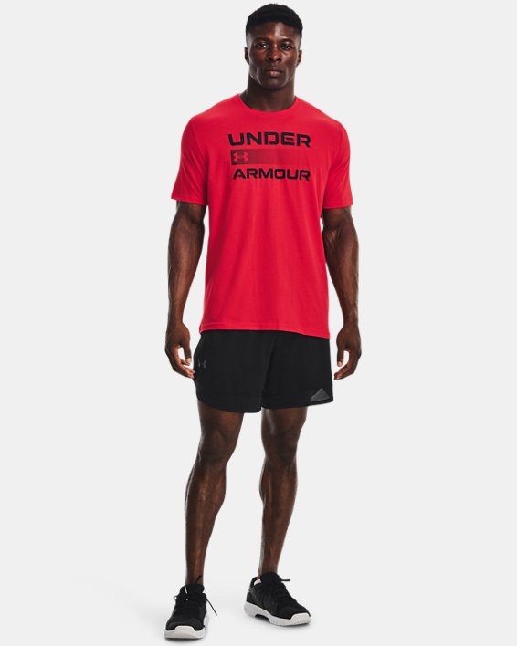 Men's UA Team Issue Graphic T-Shirt, Red, pdpMainDesktop image number 2